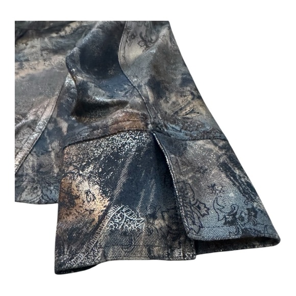 Coldwater Creek Blue Paisley Pintuck Pleat Jacket - Picture 5 of 10